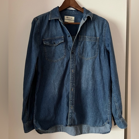 Madewell Tops - Madewell Denim Shirt Chambray size L